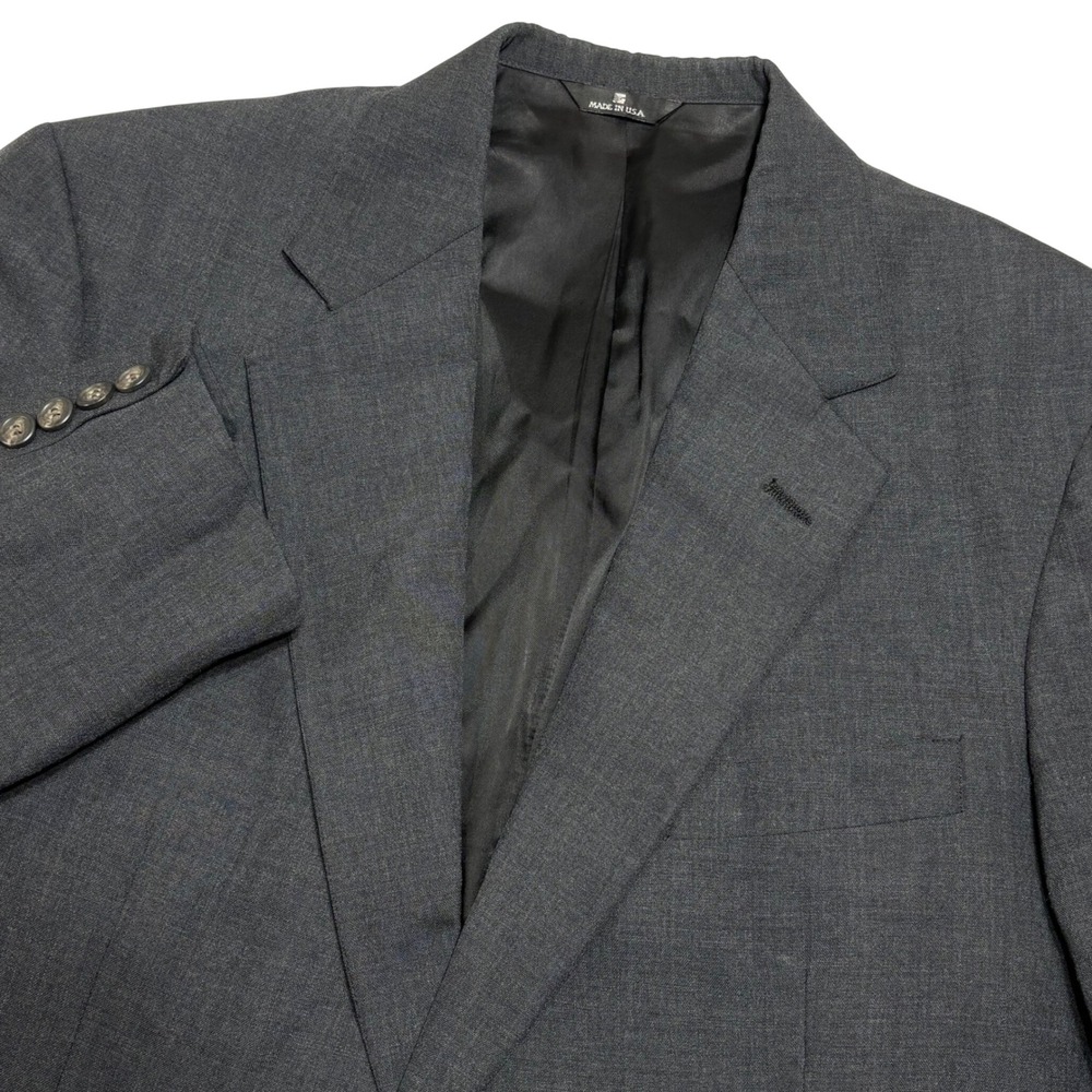 Polo University Club Ralph Lauren Blazer Men 42R Grey Wool Sport Coat Vtg 90 USA